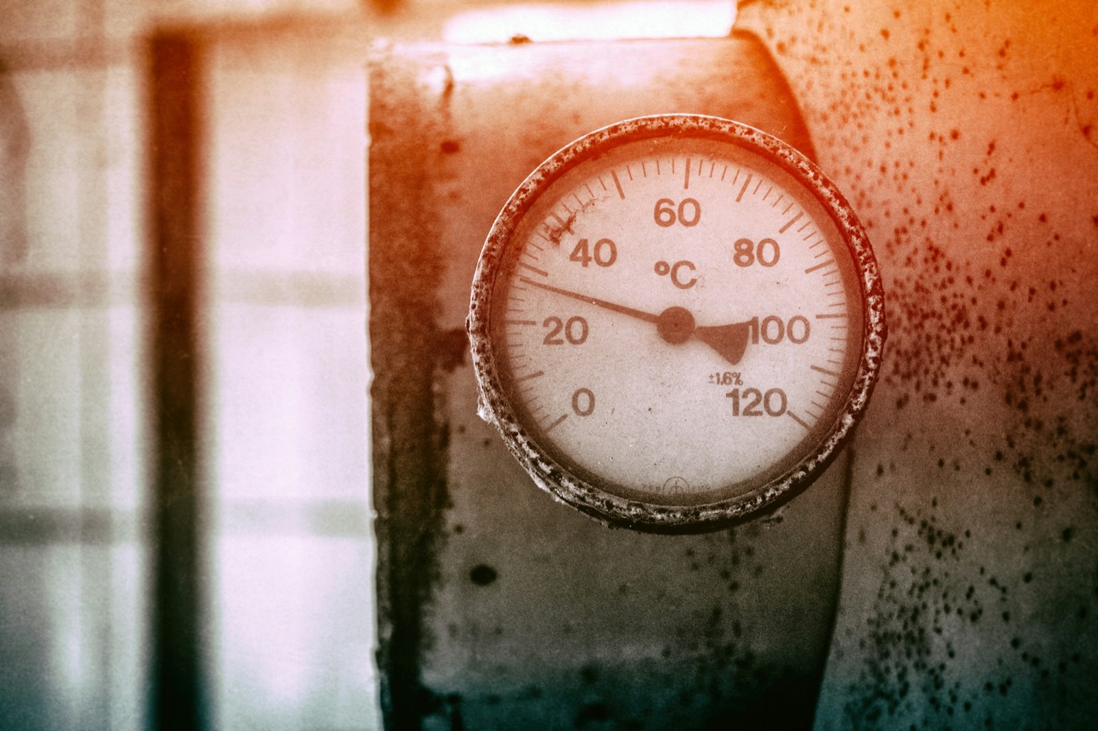 Industrial analog temperature gauge for Epo-Weld™ HTB high-temperature bonding adhesive thermocouple potting