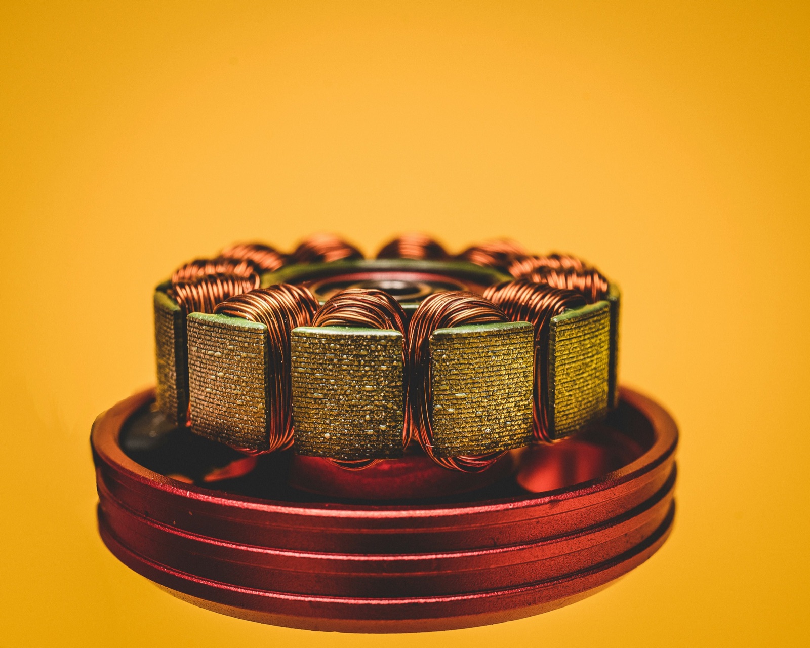 Wound copper coil for high-temperature grounding and EMI shielding with Epo-Weld™ HTCA conductive adhesive