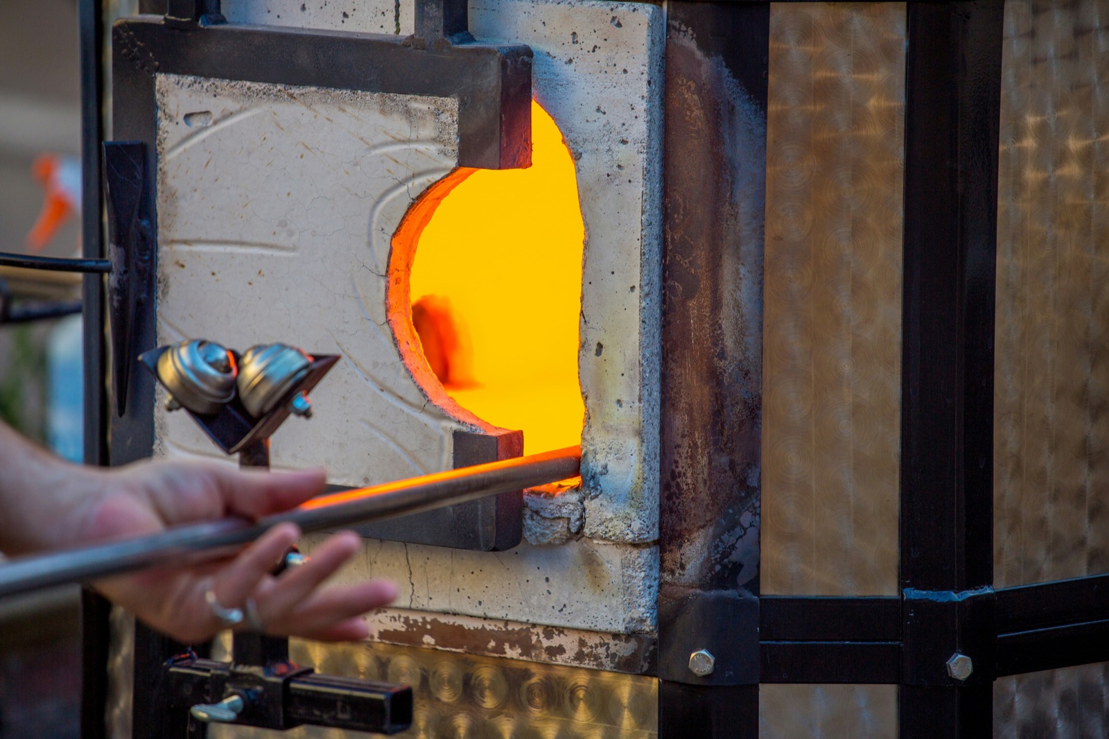Boiler sight glass and kiln joint sealed with Epo-Weld™ HTSS silicone sealer