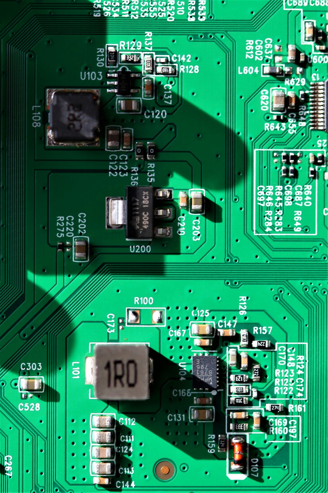 Circuit board quality control inspection for Incure LS217™ lightguide simulator electronics assembly QC
