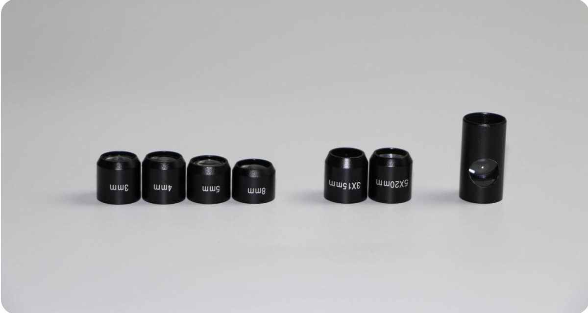 Incure L2688™ focusing lenses — standard, variable-spot and side-view lens options